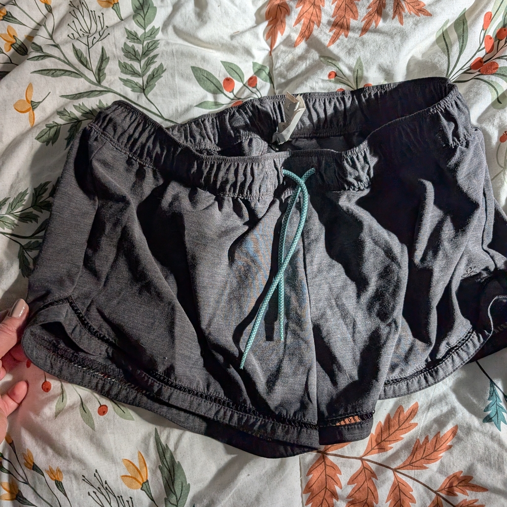 Prana board Shorts with Teal Drawstring